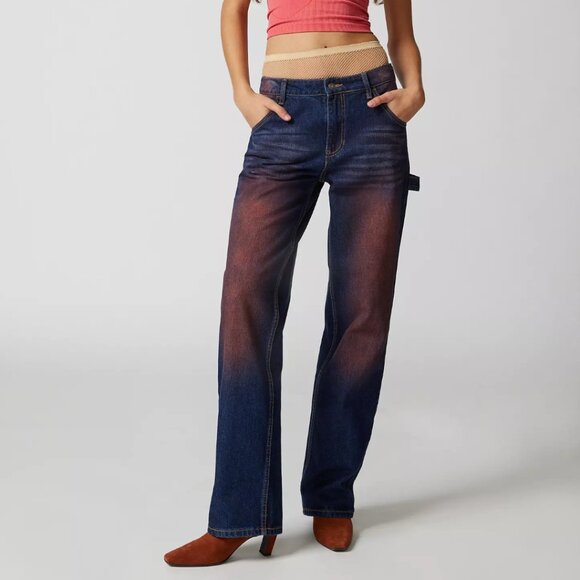 NEW Guess Originals Go Pigment Carpenter Jean Plus Size 32 - Picture 1 of 7